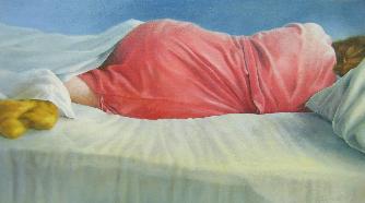 Gwen Gugell Figure Painting Catnap Cat Nap