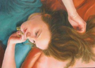 Gwen Gugell Figure Painting Wistfull Josie Portrait