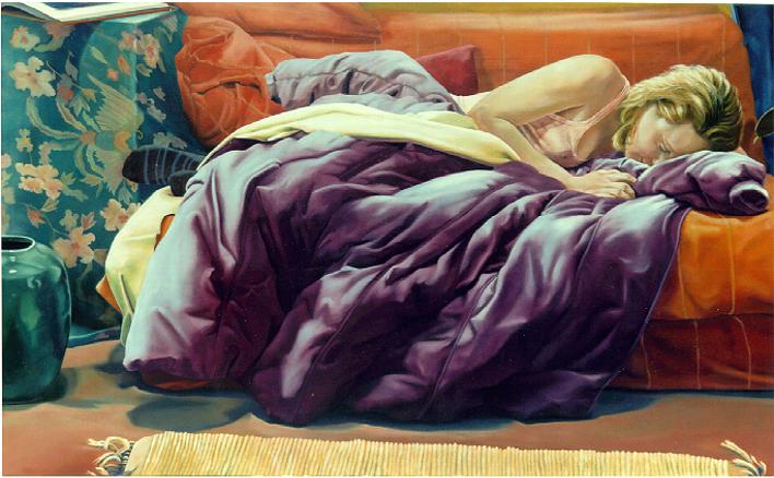 Gwen Gugell Figure Painting Recumbent Figure Laura Portrait